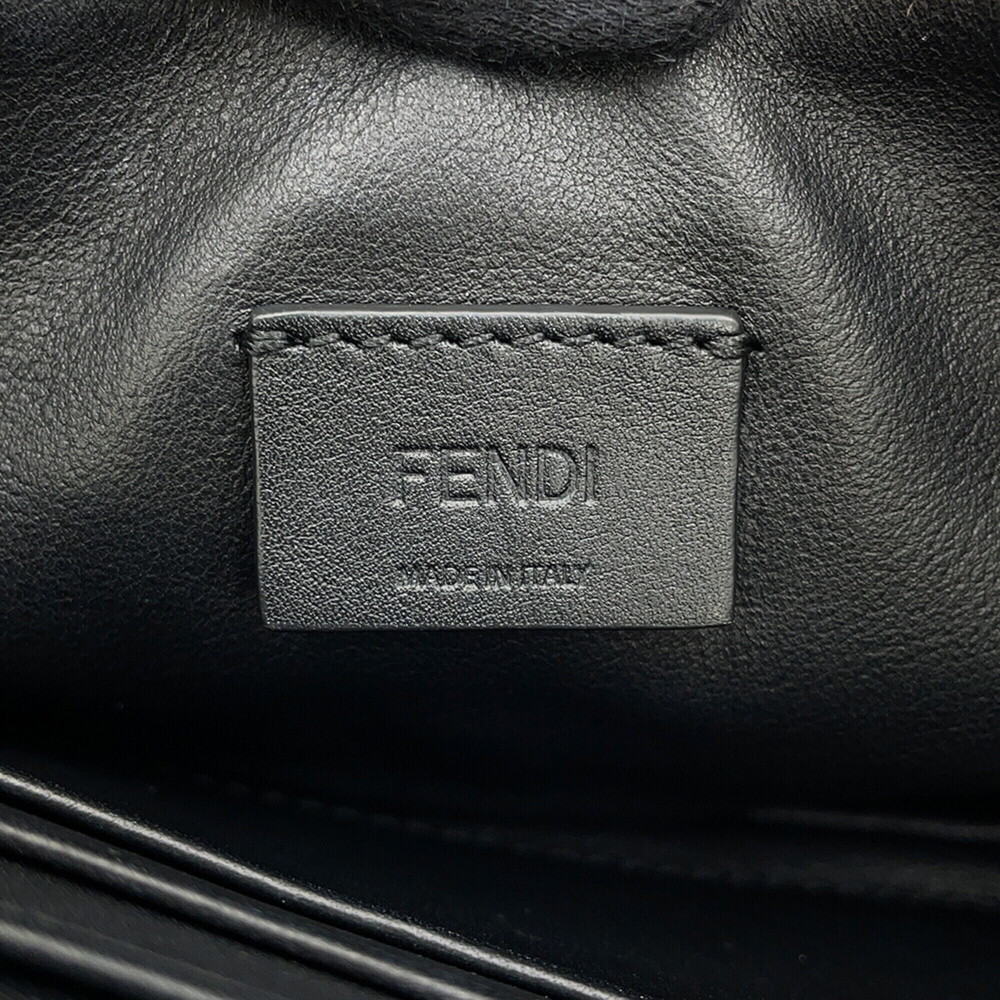 Fendi Zucca pattern baguette mini handbag, sheepskin and leather, 8BS017, FEN... - Picture 14 of 15